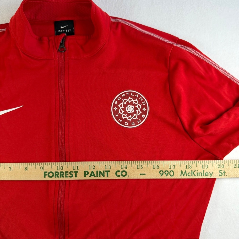 Nike Portland Thorns FC Jacket Women's M Red Zip-Up NWSL Soccer Dri-Fit - Picture 4 of 6